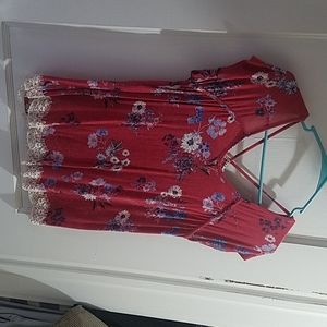 Rewind lace trim shirt